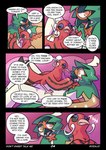 age_difference angry anthro baile_oricorio beak colored comic cuddling decidueye dialogue don't_sweet_talk_me duo ear_piercing ear_ring english_text esmeralda_(oricorio) eyelashes feathered_wings feathers feet female female_on_top feral furniture generation_7_pokemon hi_res louis_(decidueye) lying makeup male male/female mascara nintendo on_back on_top orange_eyes oricorio piercing pokemon pokemon_(species) profanity red_body ring_piercing rozalid sofa talons text toes wings