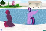 anthro bikini breasts butt clothing cutie_mark earth_pony equid equine fab3716 female friendship_is_magic group hasbro hi_res horn horse magic mammal my_little_pony my_little_pony:_the_movie_(2017) mythological_creature mythological_equine mythology nipples nude pinkie_pie_(mlp) pony swimming_pool swimwear tempest_shadow_(mlp) trio twilight_sparkle_(mlp) two-piece_swimsuit unicorn winged_unicorn wings