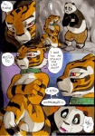 2013 anthro bear better_late_than_never breasts cleavage clothed clothing collar comic daigaijin dialogue dreamworks duo ellipsis english_text felid female giant_panda green_eyes kung_fu_panda male mammal master_po_ping master_tigress nude pantherine red_eyes sitting slightly_chubby tail text tiger