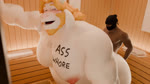 16:9 3d_(artwork) 3d_animation anal anal_penetration animated anthro anthro_penetrated arrow_pointing_to_butt asgore_dreemurr beard big_butt blonde_hair bodily_fluids body_part_in_ass body_writing boss_monster_(undertale) bouncing_butt bovid butt butt_jiggle caprine cum cum_in_ass cum_inside cum_string dark_body dark_skin degradation digital_media_(artwork) directional_arrow duo english_text facial_hair first_person_view genital_fluids genitals hair hi_res hood horn human human_on_anthro human_penetrating human_penetrating_anthro human_pov interspecies jiggling larger_anthro larger_male larger_penetrated long_ears looking_pleasured male male/male male_on_anthro male_on_human male_penetrated male_penetrating male_penetrating_male male_pov mammal moan moobs multiple_angles nipples penetrating_pov penetration penile penile_penetration penis penis_in_ass plap_(sound) sauna sex short_playtime short_tail size_difference smaller_human smaller_male snips456fur sound tail tally_marks text undertale_(series) voice_acted webm western_tally_marks white_body widescreen writing_on_butt writing_on_chest