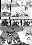 anthro ass_up big_penis comic duo fainted feral floatzel floragato foaming_at_mouth generation_2_pokemon generation_4_pokemon generation_7_pokemon generation_9_pokemon genitals hi_res humanoid_genitalia humanoid_genitalia_on_feral humanoid_penis humanoid_penis_on_feral looking_at_genitalia looking_at_penis male monochrome nintendo penis pokemon pokemon_(species) seeing_stars small_but_hung sneasel spiral_eyes torracat twentyfur