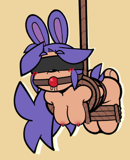 Rating: e
ID: 5724553
Date: 2025-07-21 15:32:45 -0400
Status: active
Score: 34
2025 2d_animation 3_toes absurd_res animated anthro areola arms_tied ball_gag bdsm blindfold blue_eyebrows blue_hair blue_tail blush blush_lines bodily_fluids bondage bound conditional_dnp drooling eyebrows feet female gag hair hands_behind_back hanging_from_rope hi_res high_framerate lagomorph legs_tied leporid long_hair loop mammal motion_tweening ninjin_(thehenwithatie) nipple_piercing nipples no_sound piercing rabbit restraints rope rope_bondage saliva scut_tail short_playtime short_tail solo tail thehenwithatie toes webm post #5724553