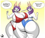 Rating: q
ID: 4168707
Date: 2023-07-13 17:34:47 -0400
Status: active
Score: 17
2023 angry anthro argument artist_logo back_dimples back_groove bangs big_breasts big_butt bikini black_eyes blue_bikini blue_clothing blue_swimwear border breast_rest breasts brie_(chrisandcompany) butt cheek_tuft chrisandcompany clothing collarbone dialogue digital_drawing_(artwork) digital_media_(artwork) duo english_text eye_contact eyelashes facial_tuft female fur gradient_background hair hi_res huge_breasts huge_butt lagomorph leporid logo long_bangs long_hair looking_at_another mammal motion_outline navel nikki_(chrisandcompany) onomatopoeia open_mouth purple_hair rabbit rear_view red_bikini red_clothing red_swimwear shoulder_blades simple_background small_tail sound_effects speech_bubble swimwear tail talking_to_another text three-quarter_view tongue tuft two-piece_swimsuit watermark white_body white_border white_fur yellow_background post #4168707