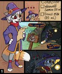 2024 anthro arcanis_(hahaluckyme) borko_(barkwoofawoo) calico_cat canid canine canis cave clothed clothing comic detailed_background dialogue digital_media_(artwork) dipstick_tail domestic_cat dot_eyes duo english_text felid feline felis female fully_clothed fur grey_body grey_fur hair hat headgear headwear hi_res holding_object holding_staff imminent_rape magic_user male male/female mammal markings mythological_canine mythological_creature mythology orange_body orange_fur outside parchment plant purple_clothing purple_hat purple_headwear red_eyes sign speech_bubble staff standing tail tail_markings text theblueberrycarrots tree werecanid werecanine werecreature werewolf white_hair witch_hat wolf