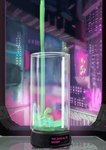 absurd_res beverage city container convolute cup futuristic glass glass_container glass_cup hi_res inside liquid neon_lights not_furry text zero_pictured