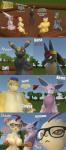 absurd_res anthro breasts butt comic dialogue eeveelution english_text espeon female generation_1_pokemon generation_2_pokemon generation_4_pokemon hi_res leafeon lucario male moorsheadfalling nintendo nipples pokemon pokemon_(species) sandshrew text umbreon