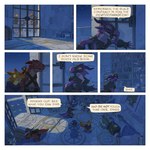 1:1 2022 anthro arbalist clothed clothing comic crossbow detailed_background dialogue dungeons_and_dragons english_text group hasbro hi_res kobold male mask purple_body purple_clothing purple_robe purple_skin ranged_weapon red_body red_skin robe saintmonstre scalie speech_bubble text weapon wizards_of_the_coast yellow_body yellow_skin