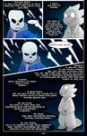 absolutedream absurd_res alphys animated_skeleton black_border bone border clothed clothing comic english_text hi_res humanoid lizard male reptile sans_(undertale) scalie skeleton text undead undertale undertale_(series) w.d_gaster