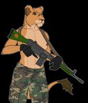 Rating: q
ID: 4351403
Date: 2023-10-14 01:30:54 -0400
Status: active
Score: 32
alpha_channel anthro areola army battle_rifle breasts casual_exposure clothed clothing disney exposure_variation fatigues felid feline female gun heckler_and_koch hi_res hk_g3 lion mammal military nipples pantherine park_ranger ranged_weapon ranger rebeldragon101 rifle simple_background soldier tactical the_lion_guard the_lion_king topless topless_female transparent_background trigger_discipline vitani_(the_lion_king) warrior weapon post #4351403