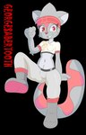 absurd_res anthro felid feline female georgesabertooth hi_res mammal selvia smile solo tail