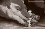 Rating: e
ID: 5578549
Date: 2025-05-17 10:10:41 -0400
Status: active
Score: 71
2025 animal_genitalia anthro back_wings ball_lick balls black_sclera bodily_fluids dragon duo extreme_size_difference fully_sheathed genitals hi_res killioma kneeling licking licking_another lizard macro male male/male monochrome mythological_creature mythological_scalie mythology oral patreon patreon_logo pupils reptile saliva saliva_string scalie sex sheath size_difference slit_pupils text tongue tongue_out url wings post #5578549