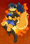 Rating: s
ID: 5259876
Date: 2024-12-23 01:30:15 -0500
Status: active
Score: 7
anthro belt blue_hair boots bottomwear breasts burning burntbeebs butt_on_fire canid canine carmelita_fox cleavage clothed clothing female fire fluffy fluffy_tail footwear fox fur hair hand_on_butt hi_res jacket mammal orange_body orange_fur pain shoes skirt sly_cooper_(series) solo sony_corporation sony_interactive_entertainment sucker_punch_productions tail tail_on_fire topwear post #5259876