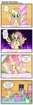 bodily_fluids comic content_repetition cupcake cutie_mark dialogue drooling earth_pony english_text equid equine feathered_wings feathers female feral fluttershy_(mlp) food four_frame_image four_frame_sequence friendship_is_magic hair hasbro hi_res horse mammal mature_female mrs._cake_(mlp) my_little_pony mythological_creature mythological_equine mythology pegasus pencils_(artist) pink_hair pony saliva surprise surprised_expression text wings yellow_body yellow_feathers yellow_wings