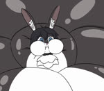 ambiguous_gender animated anthro body_inflation cheek_bulge close_to_bursting creaking expansion groaning growth humanoid hyper immobile inflatable inflation itberyan lagomorph leporid loop mammal pressure puffed_cheeks rabbit ryan_the_bun ryanlllwolf solo sound taut webm worried_face worried_look