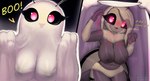 Rating: e
ID: 5133440
Date: 2024-10-23 00:36:52 -0400
Status: active
Score: 786
2024 3_fingers ambiguous_gender antennae_(anatomy) anthro areola arthropod arthropod_abdomen assisted_exposure bedsheet_ghost bee big_breasts black_sclera blonde_hair blossom_(thousandfoldfeathers) blush breasts clothing_removed costume_removed disembodied_hand duo embarrassed english_text eyelashes female female_focus fingers genitals ghost_costume hair hi_res hymenopteran insect long_hair looking_at_viewer mandibles nipple_dip nipples non-mammal_breasts non-mammal_nipples open_mouth open_smile pink_eyes pussy red_eyes smile solo solo_focus talking_to_viewer text thousandfoldfeathers post #5133440
