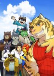 Rating: s
ID: 4805896
Date: 2024-05-25 07:35:27 -0400
Status: active
Score: 17
2024 2_horns 5_fingers absurd_res amber_eyes anthro barry_0_7 bear belt bird_dog black_bear black_clothing black_hair black_nose black_shirt black_tank_top black_topwear blue_clothing blue_eyes blue_hoodie blue_jacket blue_shirt blue_t-shirt blue_topwear blush bottomwear brown_body brown_bottomwear brown_claws brown_clothing brown_fur brown_hair brown_pants brown_stripes canid canine canis carrying_another claws clothed clothing cloud countershade_arms countershade_face countershade_hands countershade_snout countershade_torso countershading crossed_arms cute_fangs dog_tags domestic_cat domestic_dog dragon eastern_dragon eyes_closed fangs felid feline felis fingers fur gesture green_body green_skin grey_body grey_bottomwear grey_clothing grey_countershading grey_fur grey_hair grey_pants group hair head_tuft hi_res hoodie horn hunting_dog husky jacket juuichi_mikazuki kounosuke_(morenatsu) kouya_(morenatsu) kyouji_(morenatsu) labrador lion looking_at_viewer male mammal mane monotone_body monotone_fur moon_bear morenatsu muscular muscular_anthro muscular_male mythological_creature mythological_scalie mythology neck_tuft nordic_sled_dog on_shoulders one_eye_closed open_clothing open_jacket open_mouth open_shirt open_smile open_topwear orange_eyes orange_mane overweight overweight_anthro overweight_male pantherine pants pecs pink_nose purple_mane raccoon_dog red_clothing red_shirt red_tank_top red_topwear retriever scalie shin_(morenatsu) shirt shun_(morenatsu) sky smile snout soutarou_(morenatsu) spitz striped_body striped_fur stripes t-shirt tail tan_body tan_countershading tan_fur tan_skin tank_top tanuki tatsuki_(morenatsu) teeth text tiger topwear torahiko_(morenatsu) tuft ursine waving white_clothing white_dress_shirt white_shirt white_topwear wolf yellow_body yellow_clothing yellow_eyes yellow_fur yellow_shirt yellow_topwear post #4805896