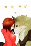 2:3 anthro canid canine canis clothing comic duo english_text female fur hair hi_res human kemono lila_(kashiwagi_aki) male mammal short_hair text translated wolf yakantuzura young zinovy