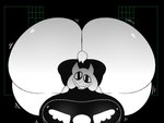 4:3 absurd_res anthro bare_butt big_breasts big_butt black_and_white boss_monster_(undertale) bovid breasts butt caprine cel_shading clothed clothing darasuke digital_drawing_(artwork) digital_media_(artwork) female fur goat hi_res huge_breasts huge_butt huge_thighs hyper looking_at_viewer mammal mimic monochrome nsfwfuan overweight overweight_anthro overweight_female shaded simple_background smile solo thick_thighs toriel undertale undertale_(series) white_body white_fur wide_hips