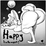 1:1 ambiguous_gender anthro ass_up big_butt big_tail blush blush_lines bodily_fluids butt candy cat_stretch claws cleft_tail dessert digitigrade drooling eyes_closed feral flat_chested food ghost halloween heart_symbol hi_res holidays huge_butt lying moon muscular on_chest on_front open_mouth paws raised_tail saliva sharp_teeth solo spirit star stretching tail teeth text thick_thighs tongue tongue_out torartlol yawn yawning_position