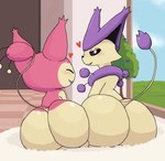 Rating: q
ID: 5583343
Date: 2025-05-19 07:27:33 -0400
Status: active
Score: 37
ass_to_ass big_butt blush butt cloud commonbleat delcatty detailed_background duo female feral fur generation_3_pokemon heart_symbol huge_butt huge_hips inside mouth_closed nintendo pink_body pink_fur pokemon pokemon_(species) pokemorph presenting presenting_hindquarters purple_body purple_fur skitty smile smiling_at_viewer wide_hips yellow_body yellow_fur post #5583343