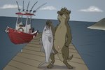 Rating: e
ID: 5114818
Date: 2024-10-14 17:05:39 -0400
Status: active
Score: 13
3:2 anthro balls boat duo erection fish genitals male mammal marine mustelid otter penis public public_erection public_nudity river_otter sea tiny_terrible vehicle water watercraft post #5114818