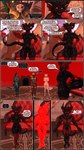 3d_(artwork) 9:16 absurd_res anthro balls biped breasts butt canid canine clothed clothing comic comic_panel dialogue digital_media_(artwork) dragon english_text feet female female_anthro frill_(anatomy) genitals glowing glowing_eyes group hi_res horn humanoid_feet hypnosis kala_(petruz) lizard male male_anthro mammal maristela_(petruz) mind_control mythological_creature mythological_scalie mythology nipples nude penis petruz_(copyright) plantigrade pussy reptile scalie source_filmmaker_(artwork) speech_bubble tail text tongue verbalblade