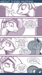 2011 blush bodily_fluids comic crown dialogue english_text equid equine fan_character female feral friendship_is_magic hair hasbro headgear horn john_joseco long_hair mammal my_little_pony mythological_creature mythological_equine mythology princess princess_celestia_(mlp) princess_luna_(mlp) princess_molestia royalty sibling_(lore) sister_(lore) sisters_(lore) sparkles sweat text tiara unicorn