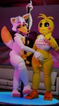 3d_(artwork) 9:16 absurd_res anthro beakless digital_media_(artwork) duo five_nights_at_freddy's five_nights_at_freddy's_2 five_nights_at_freddy's_world gynomorph hi_res intersex intersex/intersex kazriel lolbit_(fnaf) loldotbit lovetaste_chica machine robot scottgames toy_chica_(fnaf)