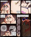 2019 absurd_res accessory anthro belly big_belly big_butt blush bow_ribbon butt clothed clothing colored comic deep_navel dessert domestic_cat eating eclair english_text eyes_closed felid feline felis female food hair hair_accessory hair_bow hair_ribbon hi_res if_hell_had_a_taste mammal marci_hetson morbidly_obese morbidly_obese_anthro morbidly_obese_female navel obese obese_anthro obese_female open_mouth overweight overweight_anthro overweight_female panties pastry pillow pink_hair profanity ribbons shirt solo stuffing teal_eyes text topless topwear underwear url viroveteruscy