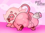 anal_fluids anal_juice_on_sex_toy anus backsack balls bedroom_eyes bestiality big_butt blush bodily_fluids butt buttplug buttplug_pull_out cartoon_network felid feral gaping gaping_anus gem genitals hair huge_butt jewel_buttplug lion lion_(steven_universe) looking_at_viewer looking_back male mammal mane musk musk_clouds narrowed_eyes pantherine pawpads paws pelnsfw pink_body pink_hair plug_(sex_toy) presenting presenting_anus presenting_hindquarters seductive sex_toy solo steven_universe sweat tail teapot_(body_type) tongue tongue_out