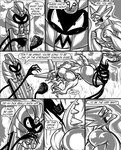 cofagrigus comic dragmon english_text generation_1_pokemon generation_5_pokemon haunter hi_res male monochrome nintendo pokemon pokemon_(species) text transformation