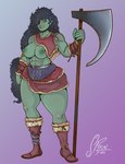 Rating: q
ID: 5543053
Date: 2025-05-02 00:05:51 -0400
Status: active
Score: 16
absurd_res armor axe barbarian battle_axe black_hair breasts clothed clothing exposed_breasts female fur_armor green_body green_skin hair hi_res humanoid orc revealing_breasts skimpy solo spoonfullofdirt unconvincing_armor post #5543053