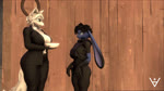 16:9 2024 2k_games 3d_(artwork) 3d_animation 5_fingers abby_(domibun) animated anthro big_breasts big_ears black_body black_fur black_hair blue_body blue_eyes blue_fur borderlands bowl breasts buckteeth business_suit canid canine clothing container detailed_background dialogue digital_media_(artwork) domi_(domibun) dress_shirt duo english_audio facial_scar female fingers floppy_ears fluffy fluffy_tail food fox fur grey_body grey_fur hair hair_bun hi_res high_framerate hoodie lagomorph leporid long_ears long_tail lop_ears mammal mature_anthro mature_female multicolored_body multicolored_fur outside rabbit salad scar shaking shirt shockstarbaby short_hair short_playtime short_tail smile snout sound sound_warning source_filmmaker_(artwork) suit tail teal_eyes teeth topwear two_tone_body two_tone_fur watermark webm widescreen