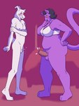 3:4 anthro asriel_dreemurr big_penis blush bodily_fluids boss_monster_(undertale) bra catty_(undertale) circumcised clothing comparing comparing_penis crossgender cum dracozhilla duo embarrassed felid femboy foreskin ftg_crossgender fti_crossgender genital_fluids genitals gynomorph gynomorph/male hi_res humanoid humiliation intersex intersex/male larger_male leaking_cum male mammal penis penis_humiliation penis_size_difference size_difference skinny slightly_chubby small_penis small_penis_appreciation small_penis_humiliation smaller_gynomorph smaller_intersex undertale undertale_(series) underwear