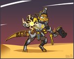 Rating: s
ID: 5546779
Date: 2025-05-03 18:07:47 -0400
Status: active
Score: 10
5:4 accessory anthro armor artificer bag belt clothed clothing desert digital_media_(artwork) dungeons_and_dragons electricity electricity_manipulation elemental_manipulation etchasketchy eyewear eyewear_on_head footwear furgonomics gauntlets gloves green_eyes hammer handwear hasbro headgear helmet hi_res horn kobold lightning male outside red_sky sand scales scalie simple_background sky smile solo tail tail_accessory tail_bag tools weapon wizards_of_the_coast yellow_body yellow_scales post #5546779