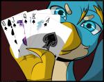 2018 ace_of_spades avian beak blue_body blue_eyes card card_game comic digital_media_(artwork) feet feral flash_draw friendship_is_magic fur gallus_(mlp) gambling gaming gryphon hasbro hi_res jack_of_spades japanese_text kakegurui king_of_spades male mammal my_little_pony mythological_avian mythological_creature mythology playing_card poker princess_celestia_(mlp) princess_luna_(mlp) queen_of_spades rape_face royal_flush sitting solo standing straight_flush talons ten_of_spades text toes twilight_sparkle_(mlp)