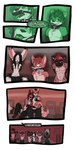 1:2 2017 anthro biped breasts canid cobalt_(tatsuchan18) collar comic daisy_(tatsuchan18) detailed_background dialogue english_text female fenrir_(tatsuchan18) fur group hair havoc_(tatsuchan18) hi_res hyena lagomorph leporid male mammal mink_(tatsuchan18) rabbit sitting spade_(tatsuchan18) speech_bubble standing tatsuchan18 text