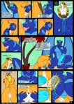 anthro balls beaming big_dom_small_sub big_penis blue_body blue_hair blue_skin bodily_fluids bulge butt canid canine comic cum cum_in_mouth cum_inside dialogue dominant dragon duo ejaculation english_text fox fur genital_fluids genitals hair heart_(marking) hi_res huge_penis hunterramirez jcfox knot lying male male/male male_penetrated male_penetrating male_penetrating_male mammal markings membrane_(anatomy) membranous_wings muscular mythological_creature mythological_scalie mythology nude papadwaggy penetration penis planet scalie sex size_difference space sucking tail text url wings yellow_body yellow_fur