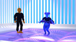 3d_(artwork) animated anthro bars black_bottomwear black_clothing black_jacket black_pants black_topwear blue_body blue_skin blue_sky bored bottomwear bounce bow_tie bubble bubble_floor clothing digital_media_(artwork) dinosaur dromaeosaurid duo enjoyment female floral head_spikes hi_res inside jacket male no_sound orange_body orange_skin padded_floor pants prehistoric_species quilly reptile scalie skeletorskeletonized skirt sky soft_floor spikes spikes_(anatomy) squish tail theropod topwear velociraptor webm white_floor wobbling