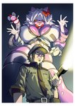 absurd_res accessory animatronic anthro big_breasts border bow_ribbon breasts canid canine clothed clothing comic cover cover_art cover_page duo eyewear fan_character female five_nights_at_freddy's five_nights_at_freddy's_2 flashlight fox fully_clothed glasses hair_accessory hair_bow hair_ribbon hat headgear headwear hi_res human idiot_(spot_caution) machine male male/female mammal open_mouth patch_(fabric) puppet ribbons robot scottgames skimpy spot_caution tangle_(spot_caution) white_border yellow_eyes