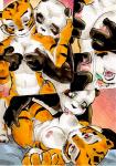 2015 anthro bear better_late_than_never breasts clothed clothing comic daigaijin dreamworks duo felid female giant_panda heart_symbol kung_fu_panda male male/female mammal master_po_ping master_tigress nipples painting_(artwork) pantherine tiger traditional_media_(artwork) watercolor_(artwork)