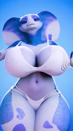 2024 3d_(artwork) 3d_animation 9:16 animated anthro arbiter1209 asymmetrical_breasts australian australian_accent big_breasts blue_background blue_body blue_eyes bouncing_breasts bra breasts camel_toe cleavage close-up clothed clothing dialogue digital_media_(artwork) eyebrows eyelashes female gesture hi_res high_framerate huge_breasts looking_around looking_at_viewer navel nisha_(bluedingo) panties presenting reptile scalie short_playtime simple_background skimpy smile snake solo sound sound_effects sound_warning talking_to_viewer thick_thighs underwear voice_acted waving webm white_bra white_clothing white_panties white_underwear