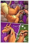 after_transformation anthro big_butt bite biting_lip bodily_fluids border bukkake butt charizard comic cum cum_in_mouth cum_inside cum_on_face cumshot doost dragon ejaculation eyes_closed from_front_position fur gangbang generation_1_pokemon generation_5_pokemon generation_8_pokemon gengar genital_fluids genitals grey_body grey_fur group group_sex hi_res hisuian_form hisuian_typhlosion horn larger_penetrated male male/male male_penetrated mammal masturbation mythological_creature mythological_scalie mythology nintendo open_mouth orange_body penetration penile penile_masturbation penis piledriver_position pokemon pokemon_(species) primate regional_form_(pokemon) rillaboom scalie scrafty sex size_difference small_dom_big_sub thick_thighs tongue tongue_out white_border zoroark