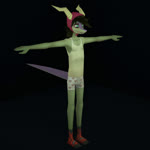 1:1 360_fov 3d_(artwork) animated anthro black_background boxers_(clothing) cavemanon_studios clothed clothing compsognathid compsognathus crossgender digital_media_(artwork) dinosaur ftm_crossgender green_body green_eyes green_hair hair headgear headwear hi_res horn low_poly male messy_hair no_sound prehistoric_species reptile scalie schizo_chan_(snoot_game) shirt short_playtime simple_background skinny slumbloom snoot_game solo tank_top theropod topwear underwear webm