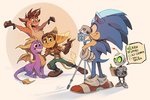 Rating: s
ID: 2214224
Date: 2020-04-13 00:26:43 -0400
Status: active
Score: 155
2018 activision ambiguous_gender anthro bandicoot blue_body boots bottomwear camera check_mark checklist clank_(ratchet_and_clank) claws clipboard clothed clothing crash_bandicoot crash_bandicoot_(series) crossover cutaway dragon dual_holding eulipotyphlan feral fingerless_gloves footwear fur gesture gloves green_bottomwear green_clothing green_eyes green_pants grin group hand_gesture handwear hedgehog hi_res holding_clipboard holding_object holding_pen holding_writing_utensil list lombax machine male mammal marsupial membrane_(anatomy) membranous_wings mythological_creature mythological_scalie mythology open_mouth open_smile orange_body orange_clothing orange_shirt orange_topwear pants pen pose posing_for_picture purple_body purple_eyes ratchet_(ratchet_and_clank) ratchet_and_clank robot scales scalie sega shira-hedgie shirt shoes smile sonic_the_hedgehog sonic_the_hedgehog_(series) sony_corporation sony_interactive_entertainment spyro spyro_the_dragon tail teeth topwear v_sign white_clothing white_gloves white_handwear win-victory-love wings writing_utensil yellow_body post #2214224