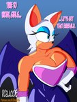 3:4 absurd_res anthro armor bat big_breasts big_ears blue_eyes bodysuit breasts camel_toe clothing dialogue english_text eyeshadow female fur gloves handwear hi_res latex latex_clothing lipstick makeup mammal muscular muscular_female narrowed_eyes rcblackdie rouge_the_bat sega skinsuit solo sonic_the_hedgehog_(series) text thick_thighs tight_clothing white_body white_fur wide_hips wings