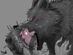 Rating: e
ID: 4903506
Date: 2024-07-07 15:12:17 -0400
Status: active
Score: 304
beard blush bodily_fluids canid canine claws deep_kiss deep_throat deep_tongue dominant dominant_male duo extreme_french_kiss facial_hair fangs finger_claws french_kissing hi_res human kissing looking_at_another male male/male mammal mustache mythological_canine mythological_creature mythology neck_bulge oral oral_penetration penetration pinumontbalou pushing saliva saliva_on_face saliva_on_tongue shocked size_difference submissive submissive_human submissive_male tears teeth werecanid werecanine werecreature werewolf post #4903506