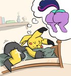 anthro aproboo bodily_fluids clothed clothing cum cum_in_diaper diaper diaper_fetish digital_media_(artwork) erection erection_in_diaper eyes_closed friendship_is_magic fur generation_1_pokemon genital_fluids hasbro hi_res male my_little_pony nintendo paru_(parumpee) pikachu pokemon pokemon_(species) sleeping solo tenting twilight_sparkle_(mlp) unclean_diaper wearing_diaper wet_dream yellow_body yellow_fur