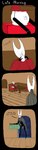 absurd_res ambiguous_gender anthro arthropod black_body clean_diaper close-up clothed clothing comic diaper diaper_fetish digital_media_(artwork) duo english_text eyes_closed female hi_res hollow_knight hollow_knight_(character) hornet_(hollow_knight) insect long_image soiledvessels tall_image team_cherry text vessel_(species) wearing_diaper