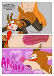 abs absurd_res anal anal_penetration anthro big_butt big_penis blush bodily_fluids bottomwear brown_body brown_fur butt clothing comic deer dialogue drooling duo femboy from_behind_position fur genitals heart_symbol hi_res legwear looking_pleasured lube male male/male male_penetrated male_penetrating male_penetrating_male mammal muscular muscular_male new_world_deer penetration penile penile_penetration penis penis_in_ass principericardo reindeer rody_(principericardo) saliva sex skirt spanish_text sweat text thick_thighs thigh_highs thong tongue tongue_out translated underwear vix_(principe_ricardo)